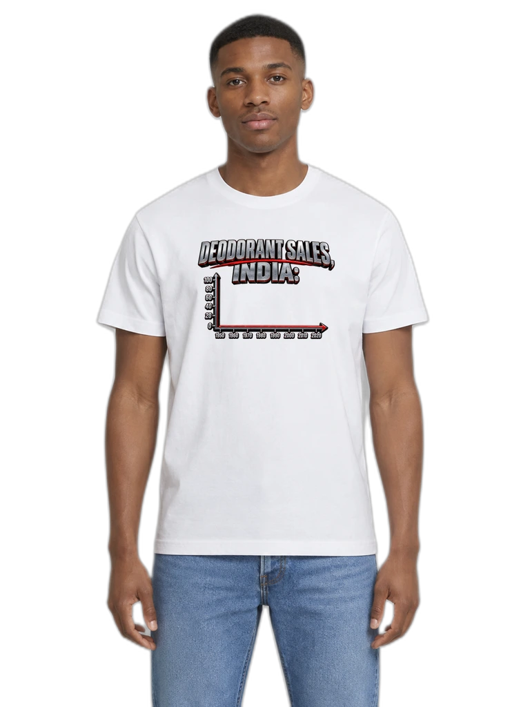 0 Units Sold India Deodorant Sales Graphic Tee