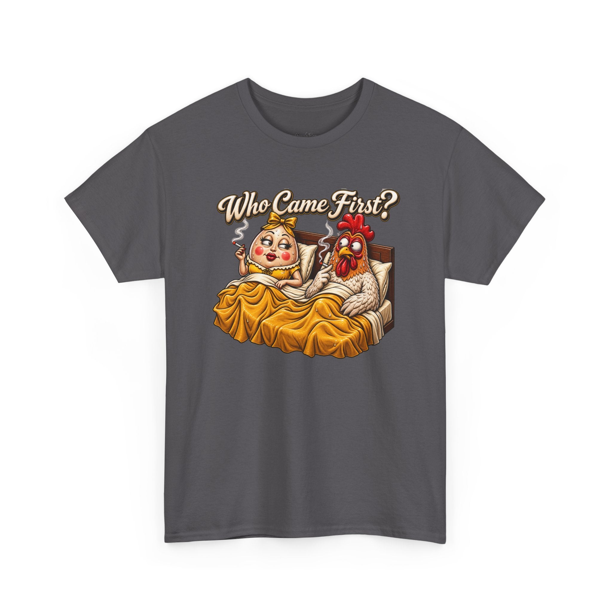 Who Came First Chicken and Egg Graphic Tee