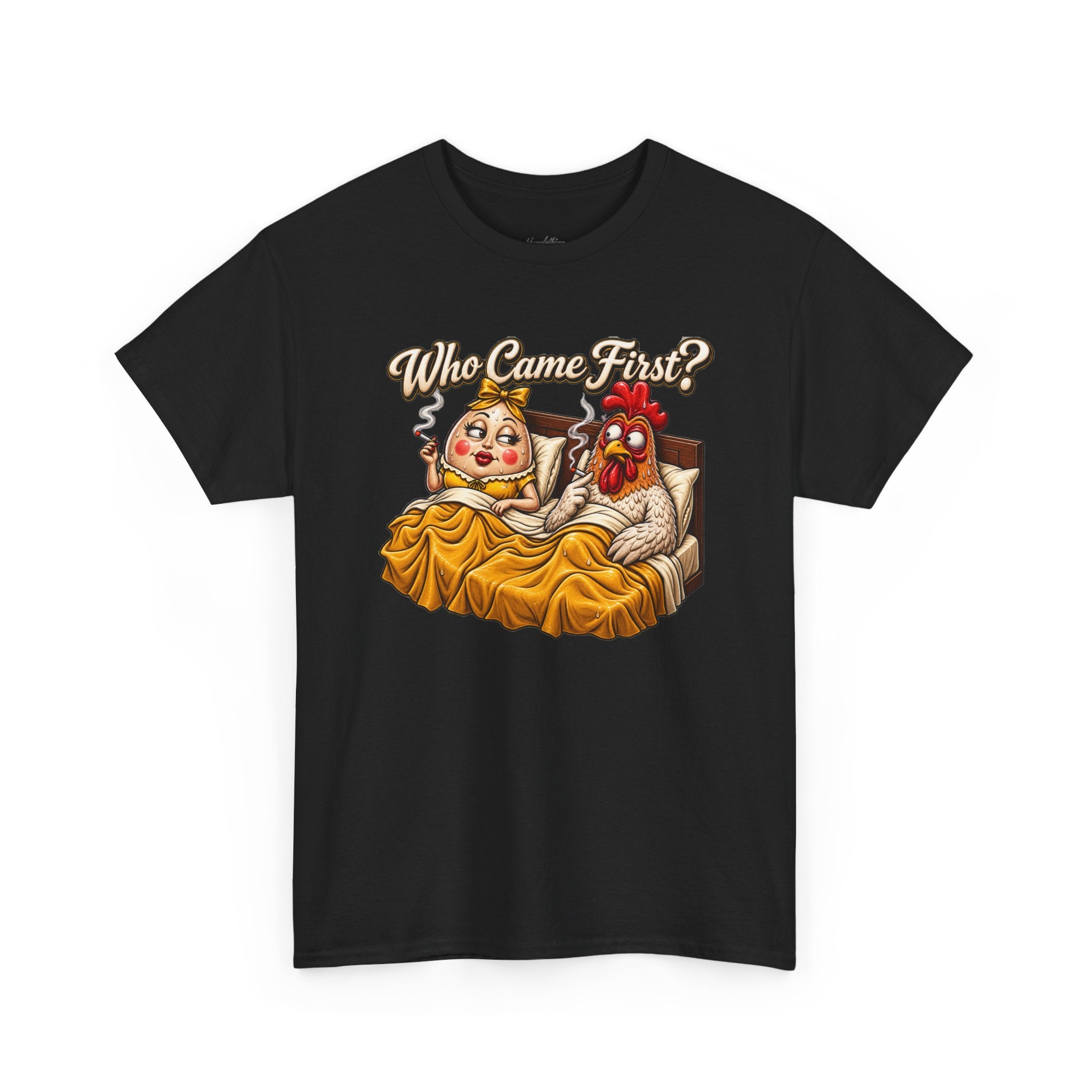 Who Came First Chicken and Egg Graphic Tee