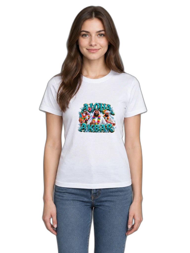 Aloha Akbar Retro Edgy Graphic Tee