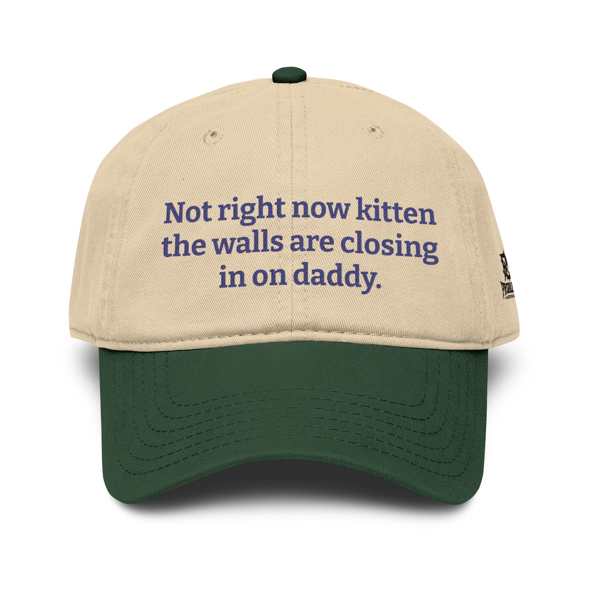 "Not Now Kitten, The Walls Are Closing In On Daddy"