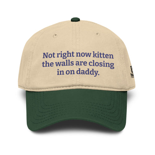 "Not Now Kitten, The Walls Are Closing In On Daddy"