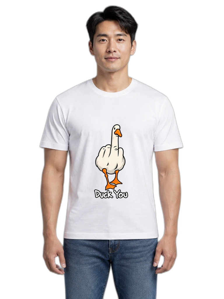 Duck You Funny Goose Middle Finger Shirt