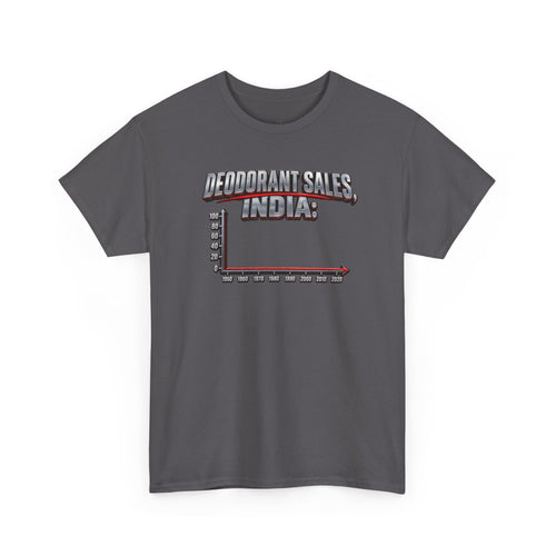 0 Units Sold India Deodorant Sales Graphic Tee