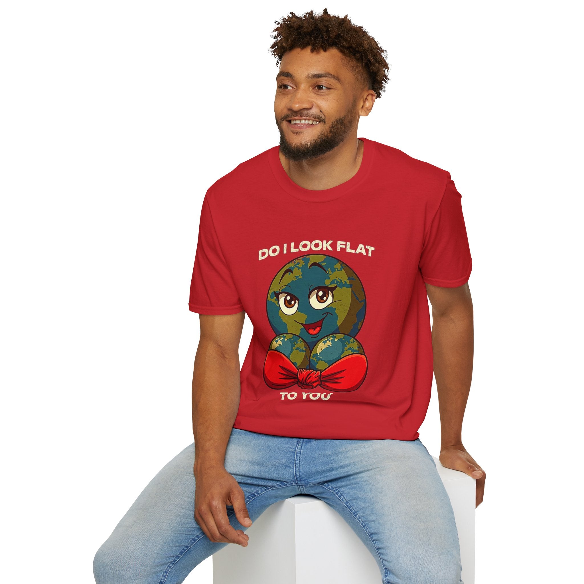 Do I Look Flat to You? Earth Graphic T-Shirt