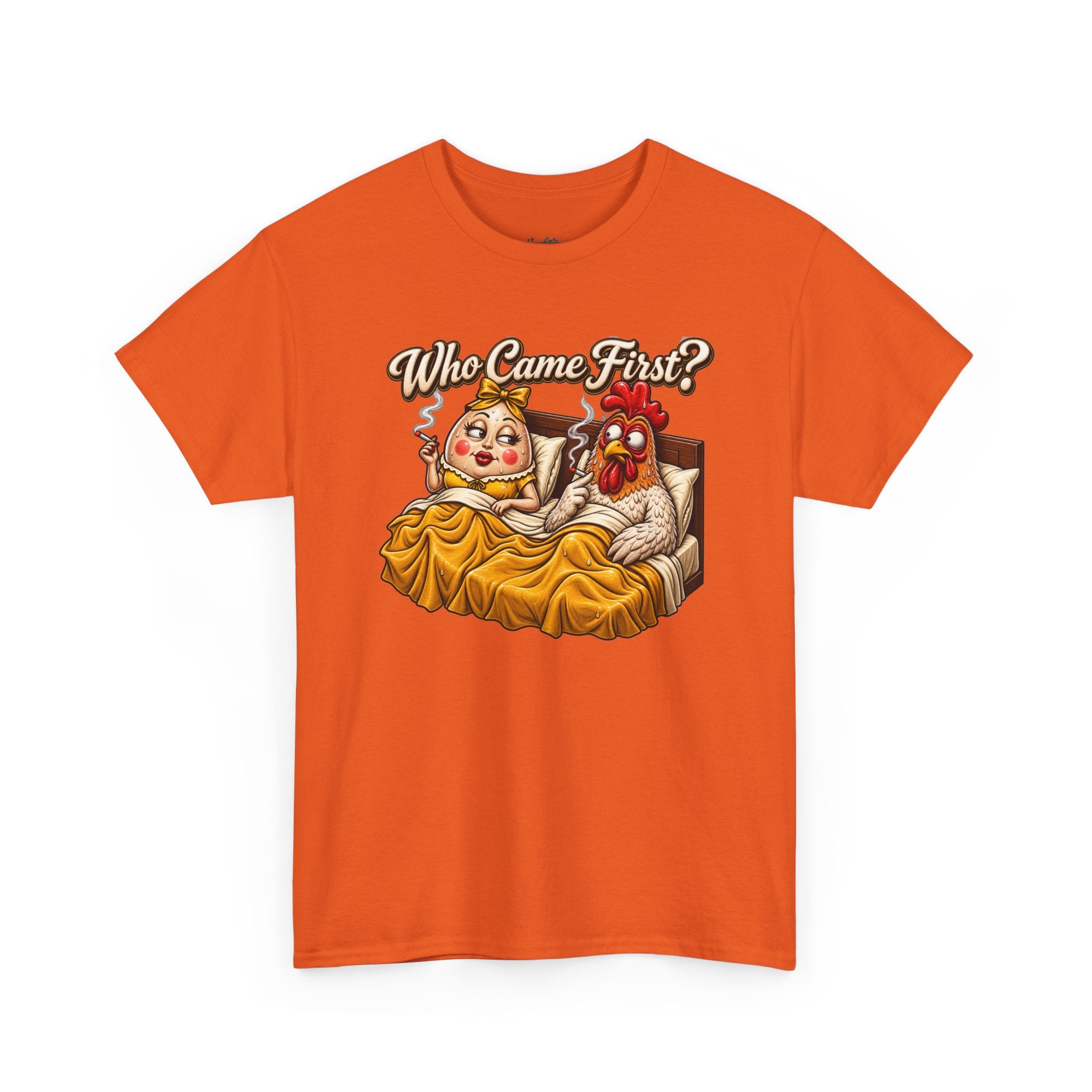 Who Came First Chicken and Egg Graphic Tee