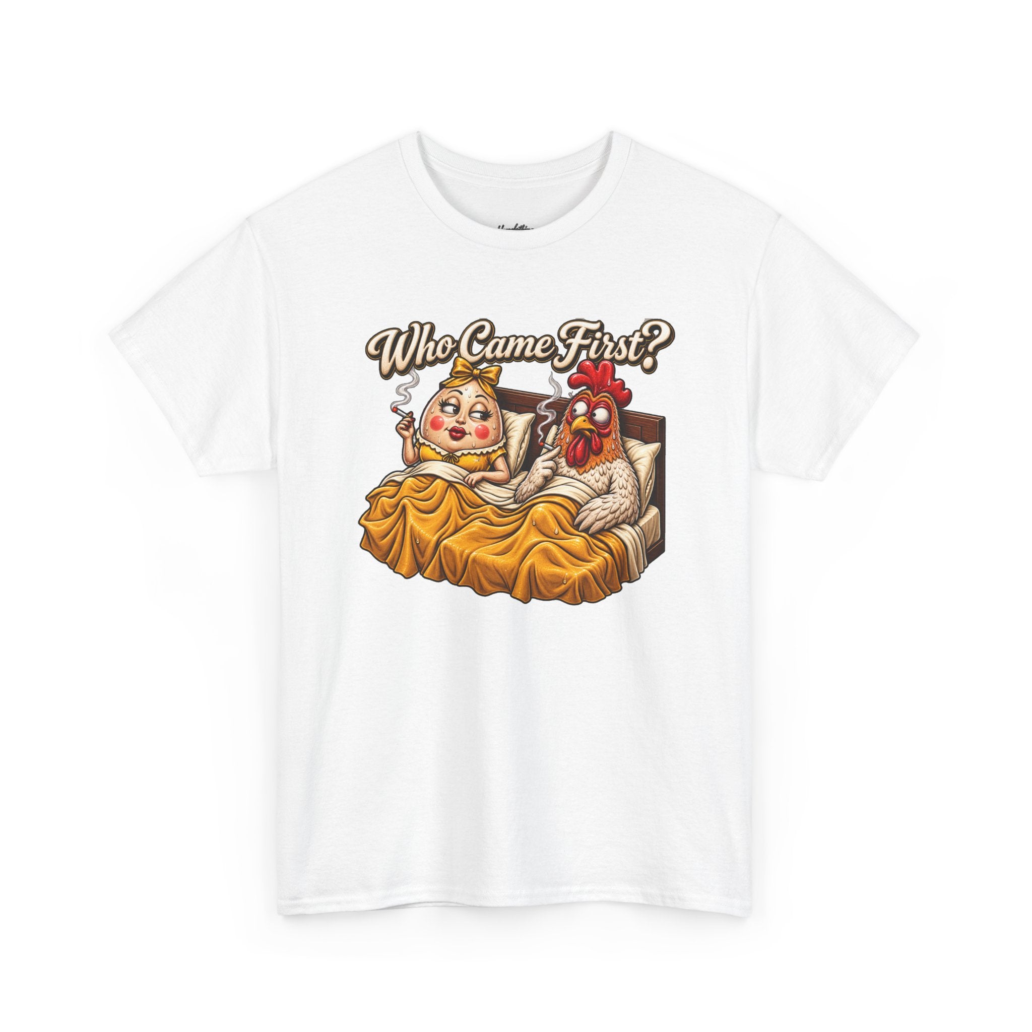 Who Came First Chicken and Egg Graphic Tee