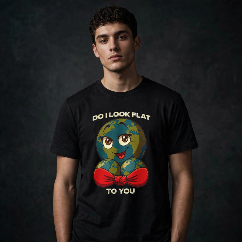 Do I Look Flat to You? Earth Graphic T-Shirt